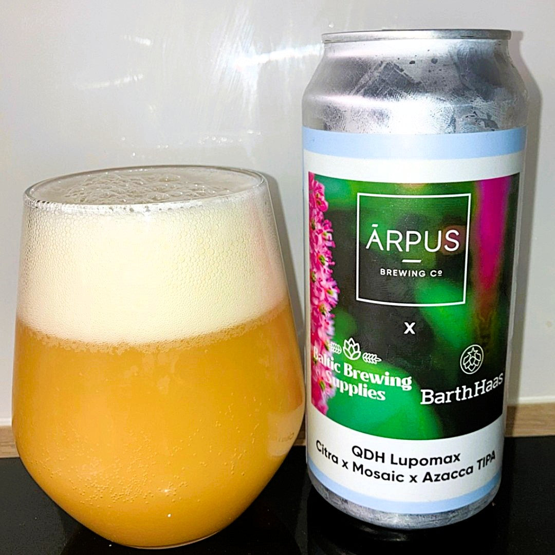 Arpus - QDH Citra Lupomax x Mosaic x Azacca Triple New England IPA - collab with Baltic Brewing, BarthHaas