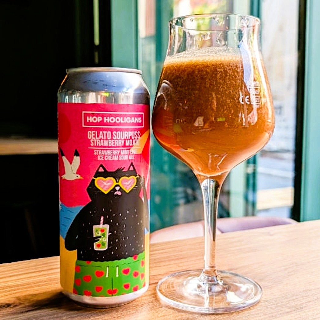 Hop Hooligans Gelato Sourpuss - Strawberry Mojito Smoothie Sour