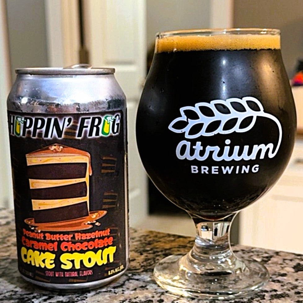 Hoppin’ Frog - Peanut Butter Hazelnut Caramel Chocolate Cake Stout Imperial Pastry Stout