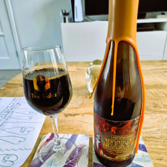 Hop Hooligans Apocrypha: Bourbon Orange Wine Finish, Orange Zest (2026) Imperial Barrel Aged Stout