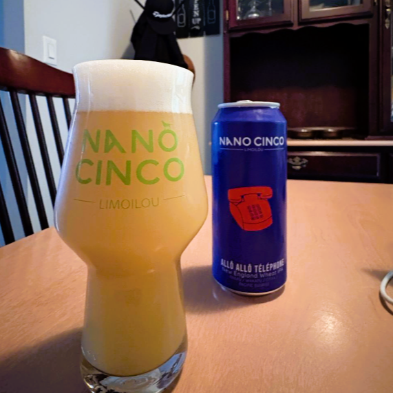 Nano Cinco – Allô Allô Téléphone White New England IPA – Allo Telefon