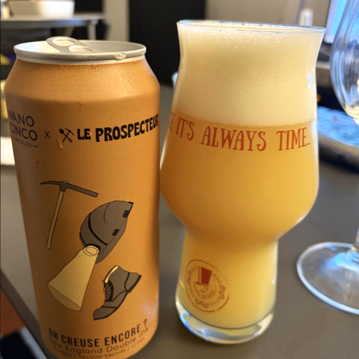 Nano Cinco - On Creuse Encore? Double New England IPA (Le Prospecteur collaboration)