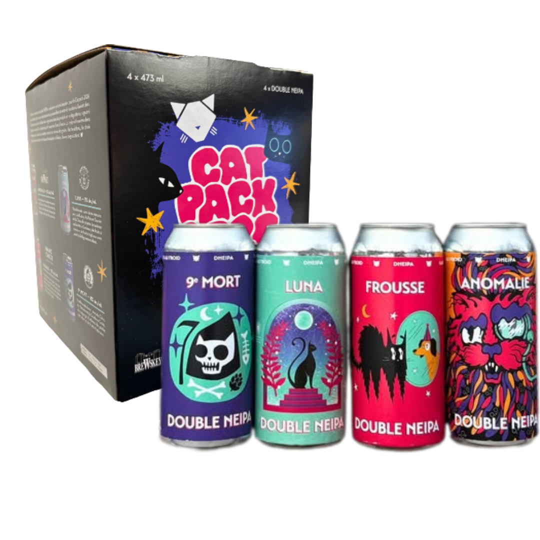 Noctem Collaboration Double NEIPA Cat-Pack 2026 4-Pack! Messorem, Du Bas, Nano Cinco, BreWskey