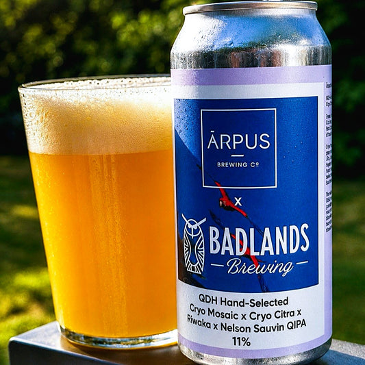 Arpus x Badlands - QDH Cryo Mosaic x Cryo Citra x Riwaka x Nelson Sauvin QIPA neljakordne IPA