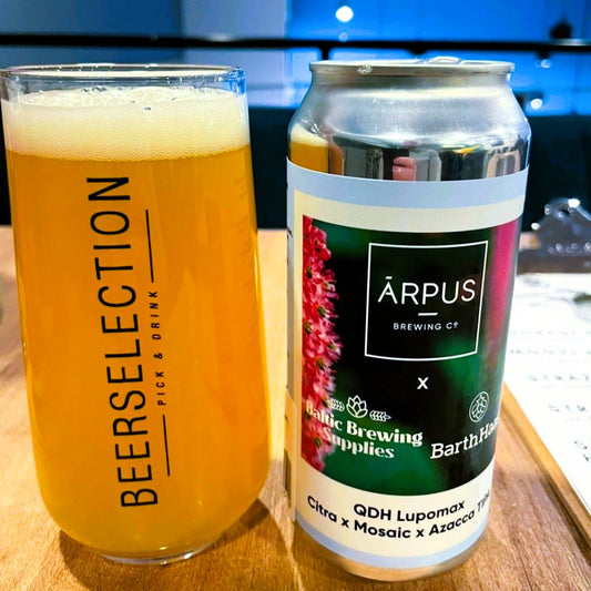 Arpus - QDH Citra Lupomax x Mosaic x Azacca Triple New England IPA - collab with Baltic Brewing, BarthHaas