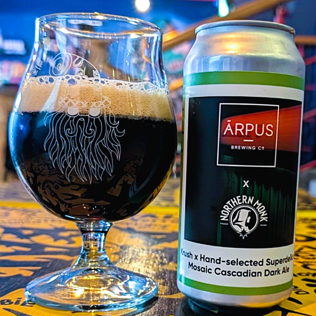 Arpus x Northern Monk - Krush x Superdelic x Mosaic Cascadian Dark Ale Double Black IPA