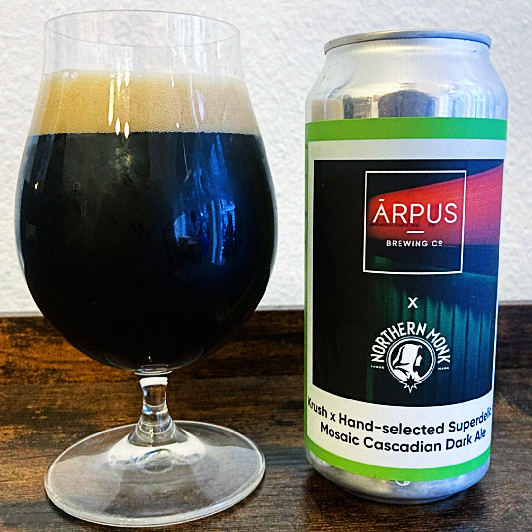 Arpus x Northern Monk - Krush x Superdelic x Mosaic Cascadian Dark Ale Double Black IPA