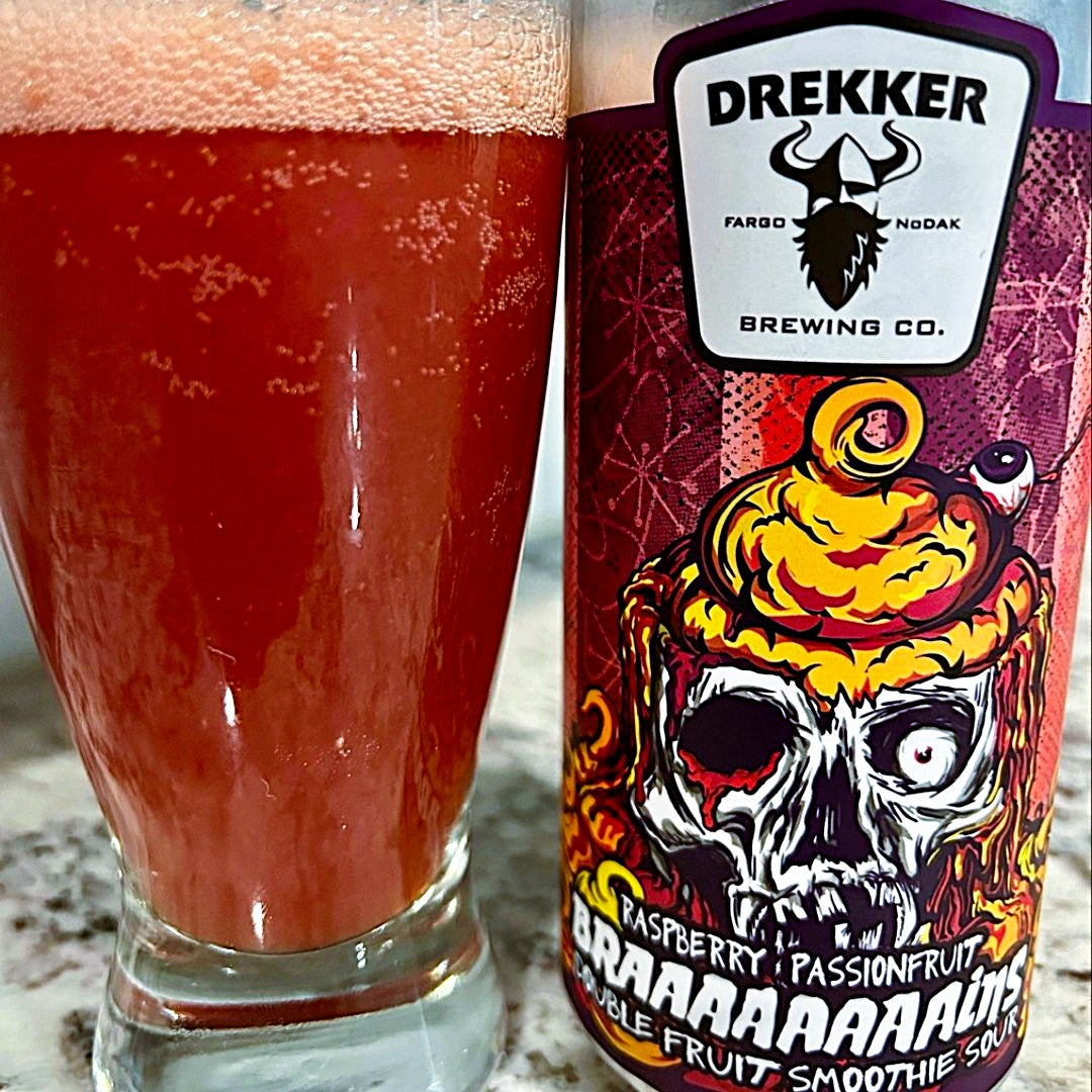 Drekker - Braaaaaaaains Raspberry Passionfruit Hapukas õlu vaarikate ja granadilliga