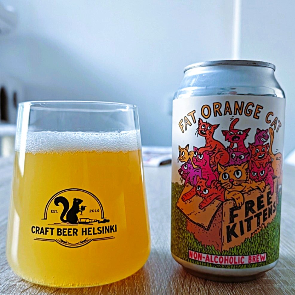 Fat Orange Cat - Free Kittens Non-Alcoholic Pilsner Lager