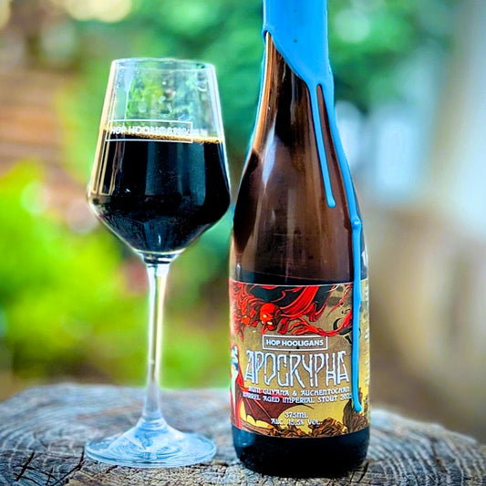 Hop Hooligans: Apocrypha Rum Guyana &amp; Auchentoshan Whisky (2025) Imperial Barrel Aged Stout 