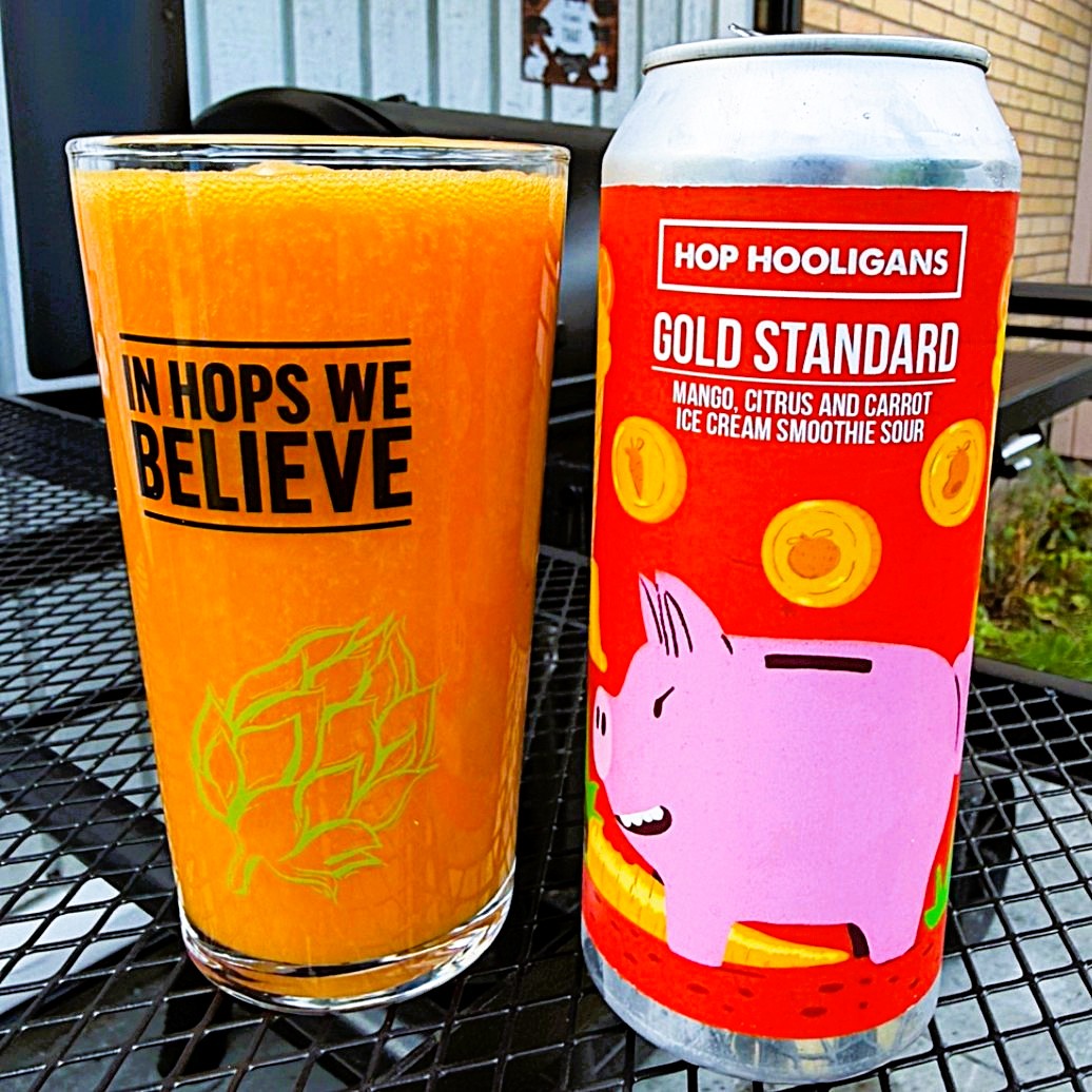 Hop Hooligans - Gold Standard Smoothie Sour - Mango, Orange, Carrot, Ice Cream