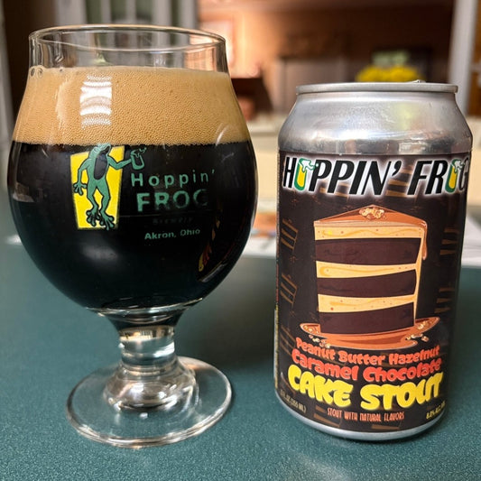 Hoppin’ Frog - Peanut Butter Hazelnut Caramel Chocolate Cake Stout Imperial Pastry Stout