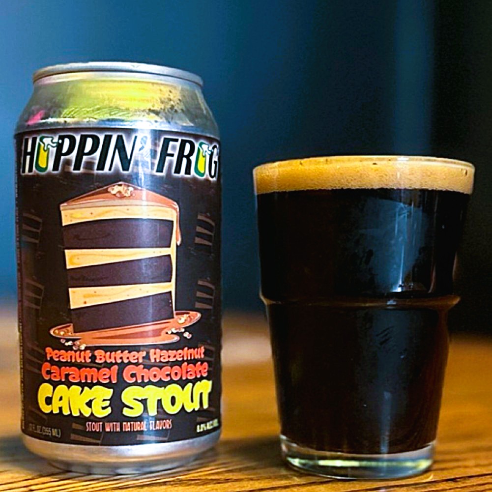 Hoppin’ Frog - Peanut Butter Hazelnut Caramel Chocolate Cake Stout Imperial Pastry Stout