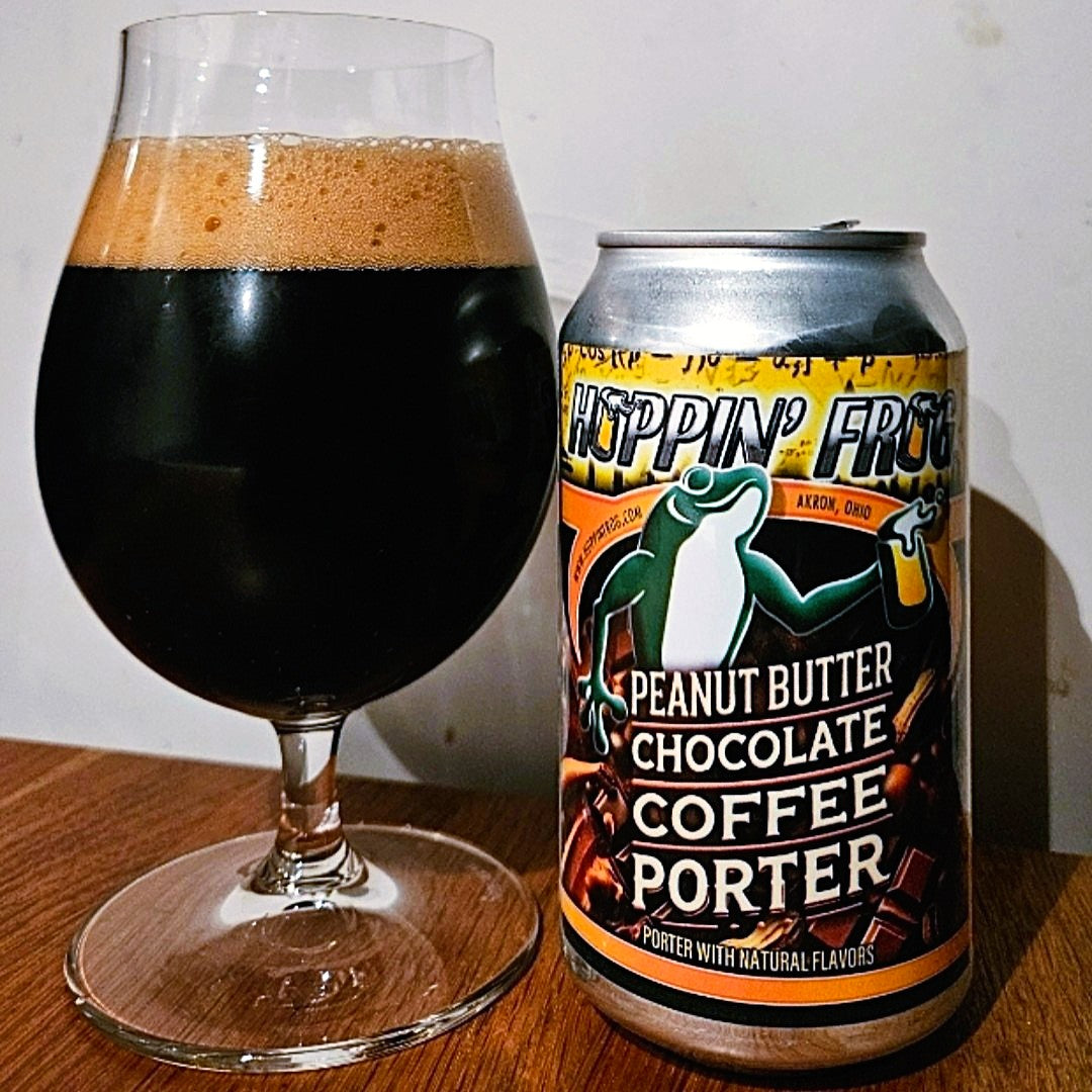 Hoppin' Frog - maapähklivõi-šokolaadi-kohviga keiserlik kondiitritoodete porter 