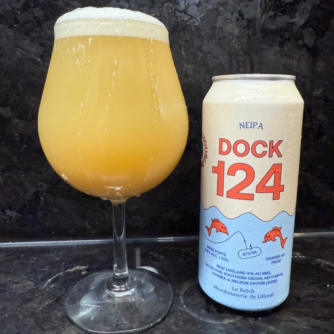 Le Ketch - Dock 124 New England IPA - Southern Cross, Nectaron, Waimea, Nelson Sauvin, mesi 