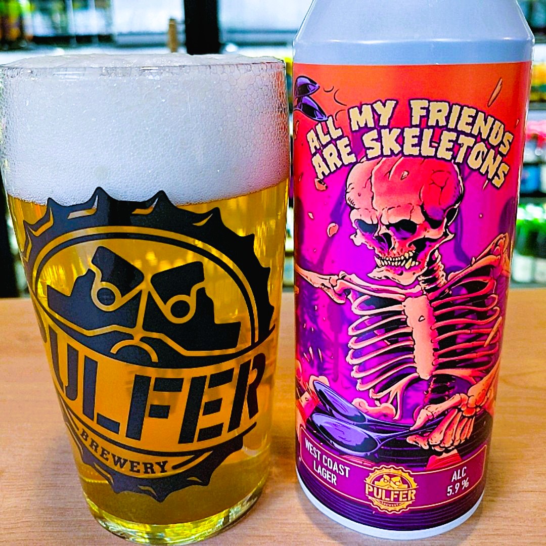 Pulfer - All My Friends Are Skeletons Hoppy Lager - India Pale Lager IPL West Coast Lager