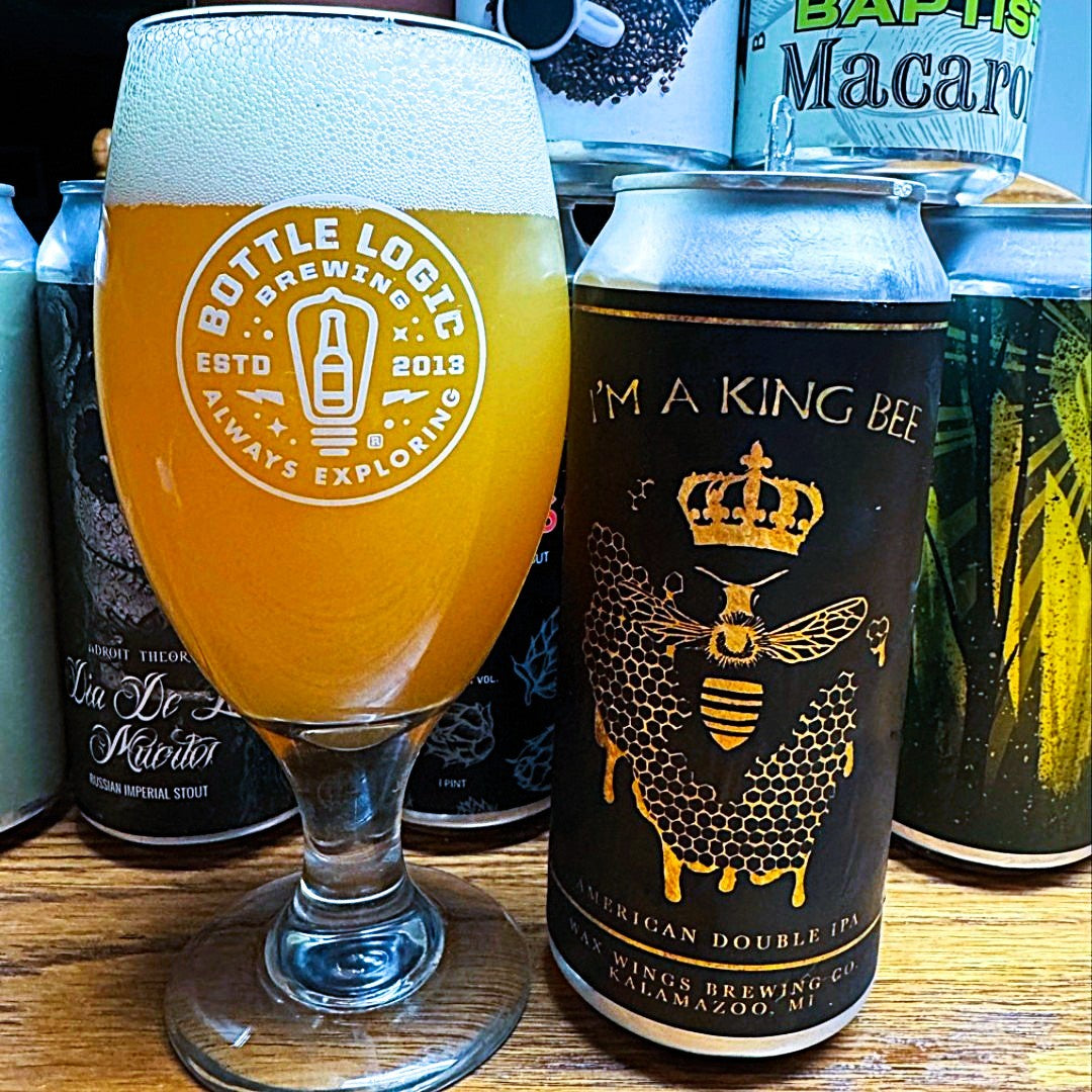 Wax Wings - I’m A King Bee Double New England IPA - Wildflower Honey!
