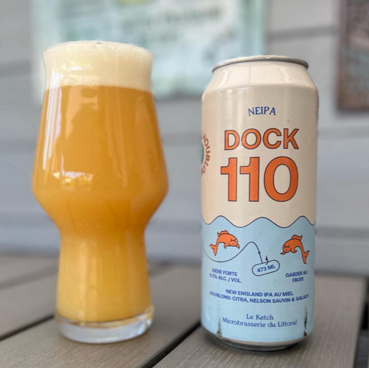 Le Ketch - Dock 110 New England IPA - Citra, Galaxy, Nelson Sauvin, mesi