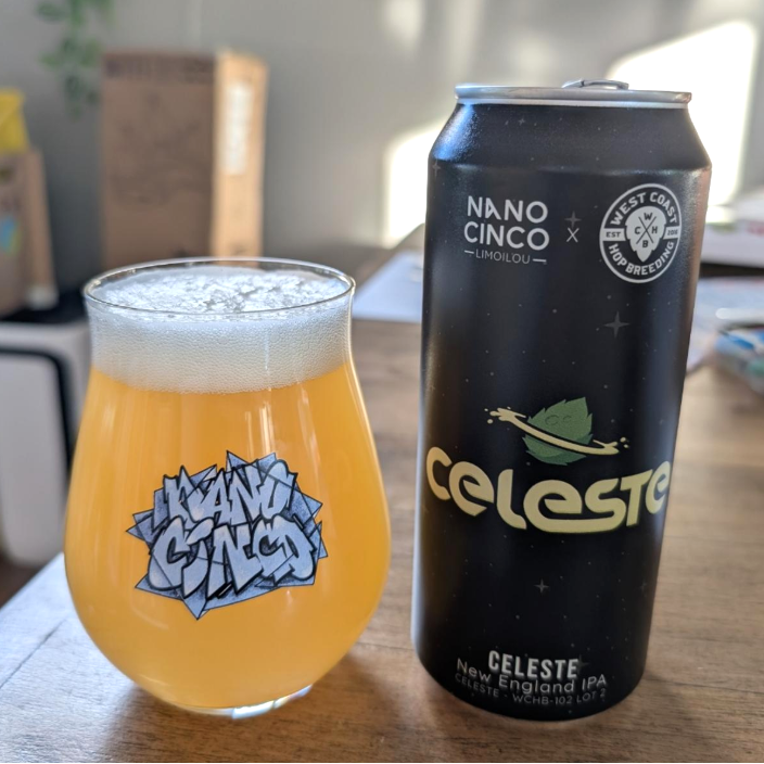 Nano Cinco – Celeste New England IPA (koostööprojekt West Coast Hop Growersiga)