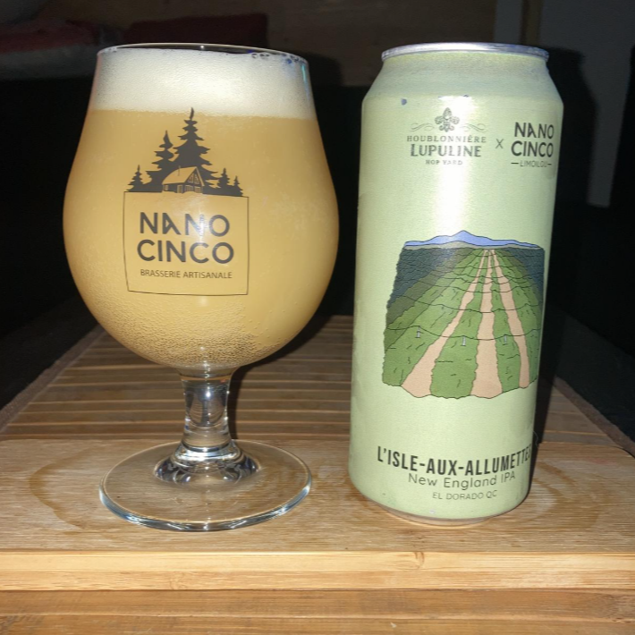 Nano Cinco – L'Isle-Aux-Allumettes New England IPA 