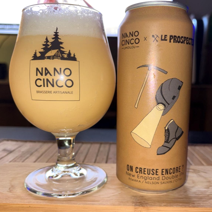 Nano Cinco - On Creuse Encore? Double New England IPA (Le Prospecteur collaboration)