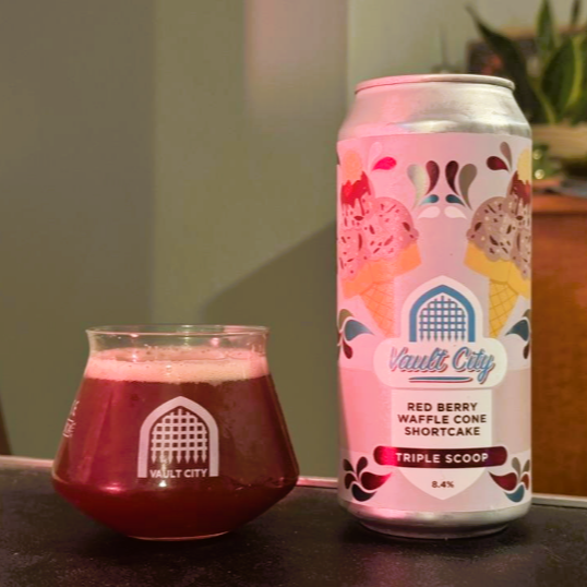 Vault City - Red Berry Waffle Cone Shortcake Triple Scoop Smoothie Sour