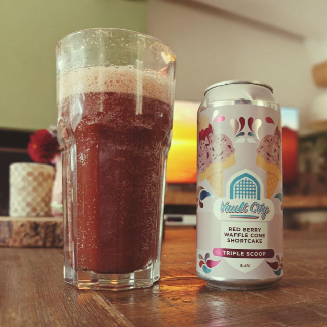 Vault City - Red Berry Waffle Cone Shortcake Triple Scoop Smoothie Sour